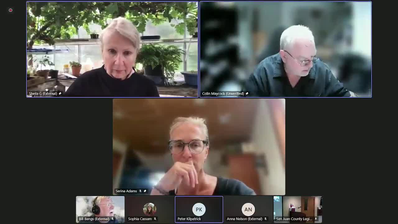 Commission recommends adding Shaw Island standing-committee language change to DCD work plan