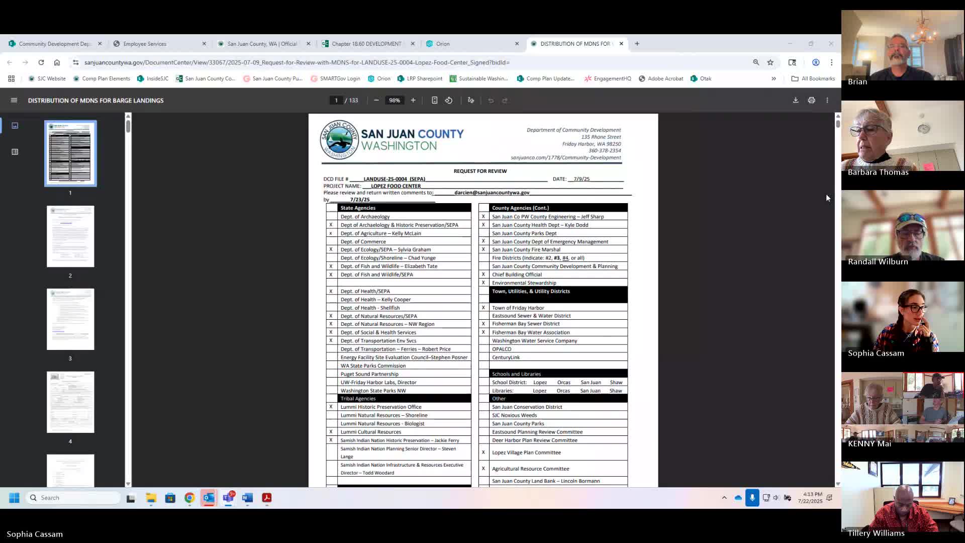 Lopez Food Center SEPA MDNS draws safety, traffic and construction concerns from Lopez Village committee