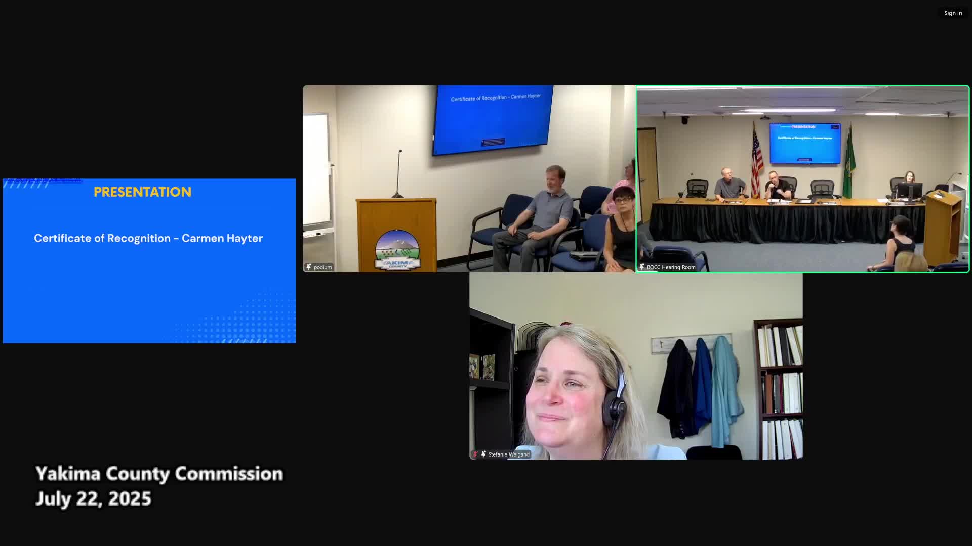 Yakima County honors senior accounting manager Carmen Hader as she retires after decades of service