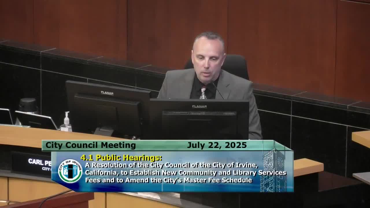 Irvine City Council Approves New Community Library Fees and Service Structure