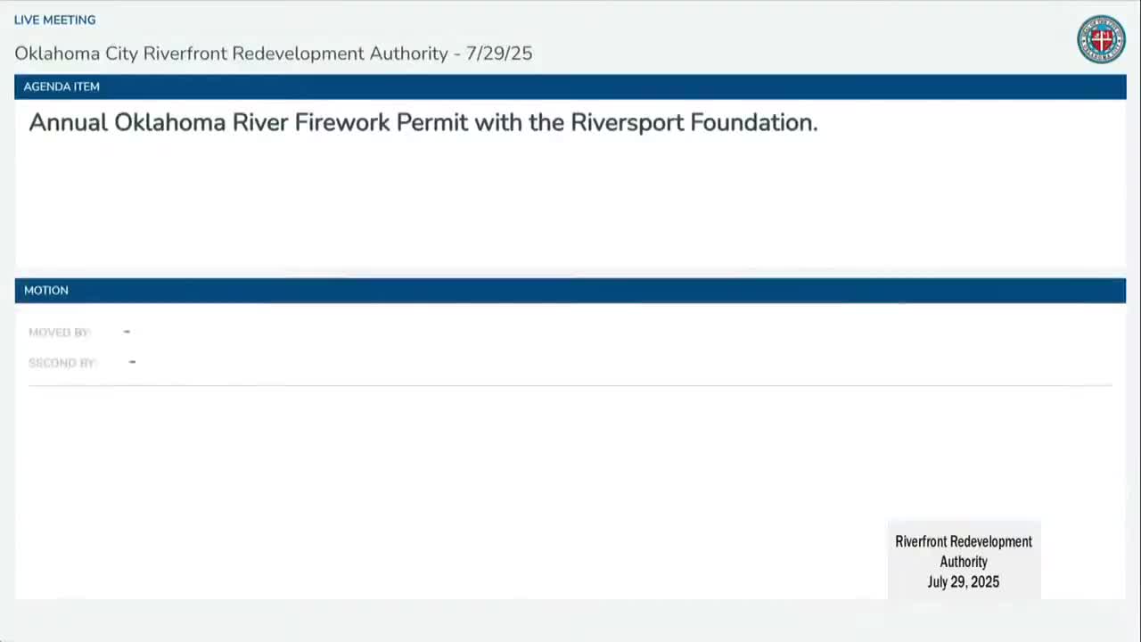 Riverfront authority approves revenue report, bridge letter and multiple Riversport event permits
