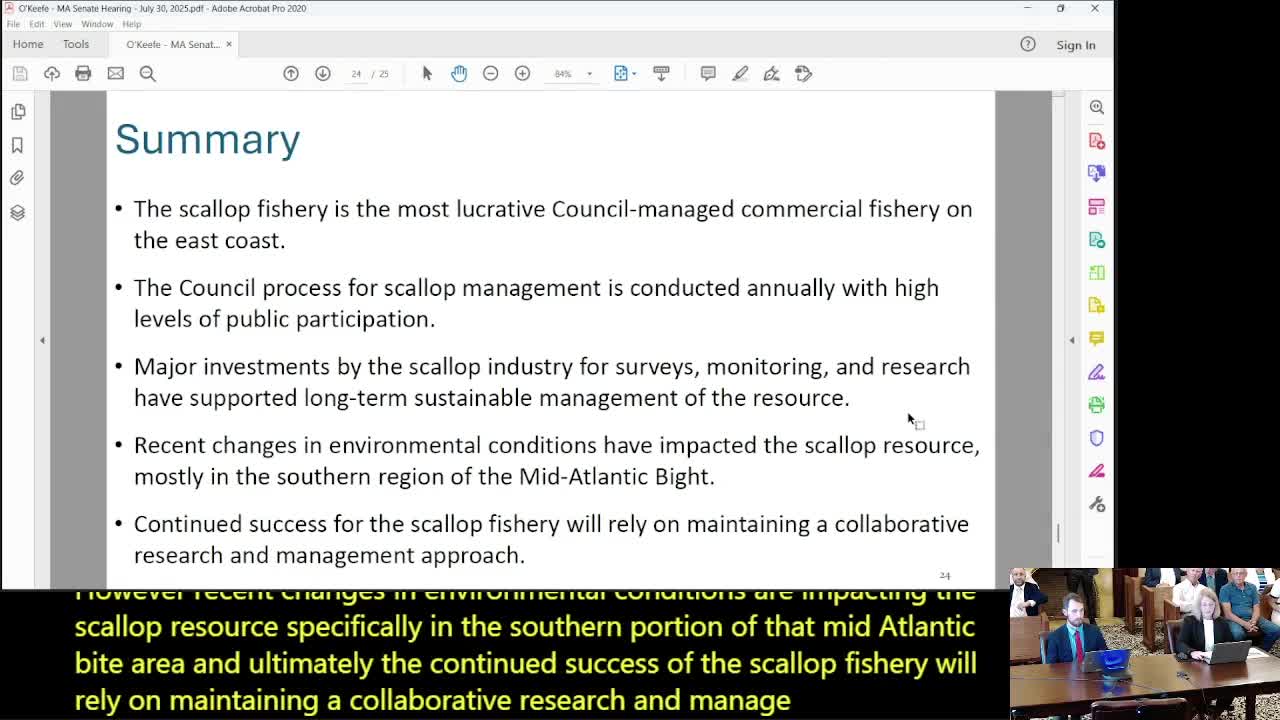 Senator Feingold Highlights Fisheries Industry Importance in Ethanol Development Discussion