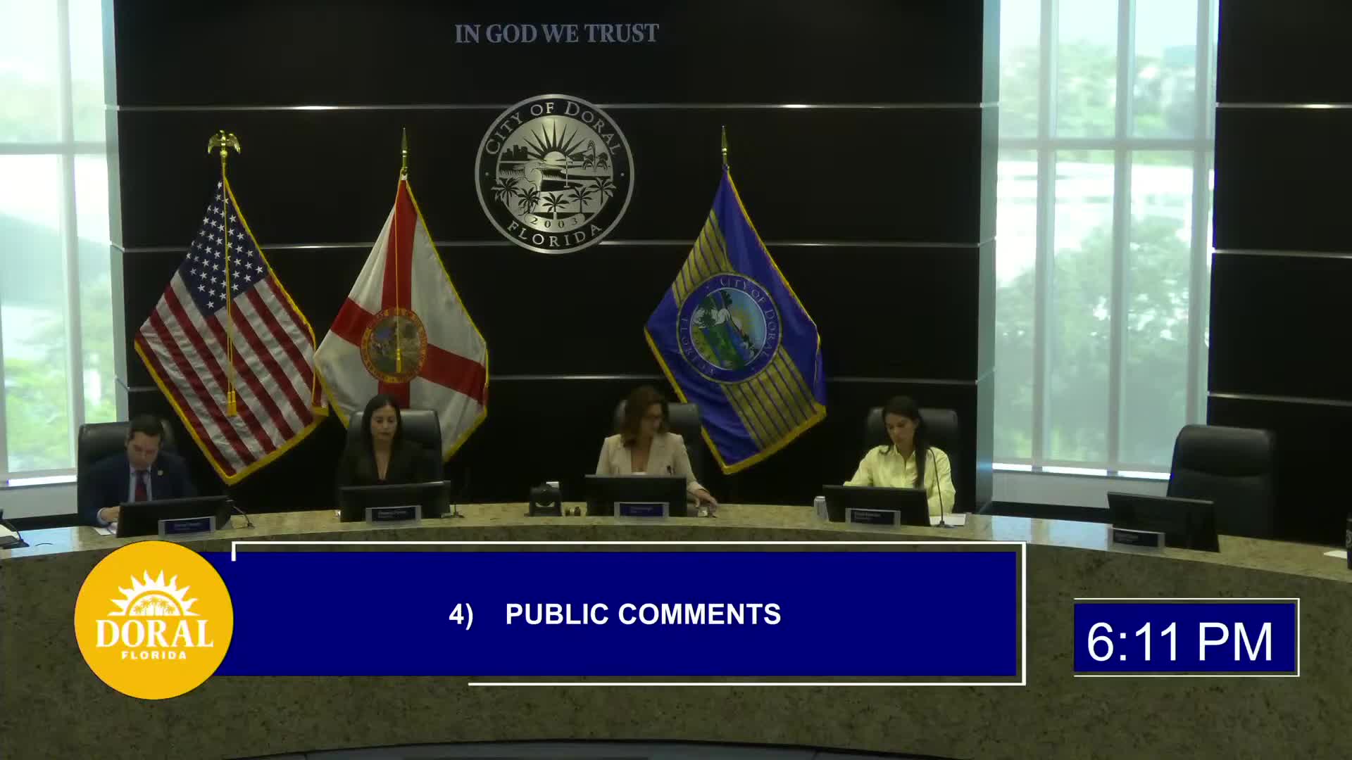 Doral council sets 1.7166 millage ceiling, rejects rollback amendment; schedules two budget hearings