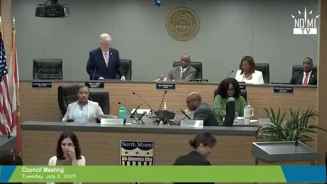 North Miami City Council Holds Regular Meeting Before August Break