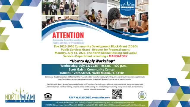 North Miami Hosts Community Workshops and Events Ahead of Hurricane Season