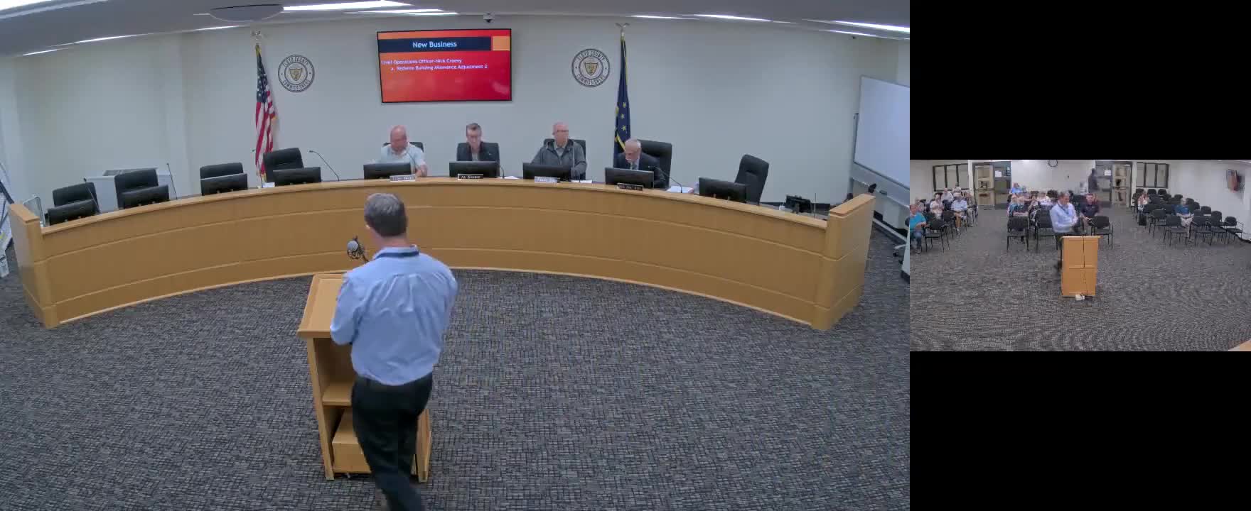 Commissioners approve $8,519 allowance adjustment for Redwire Building project