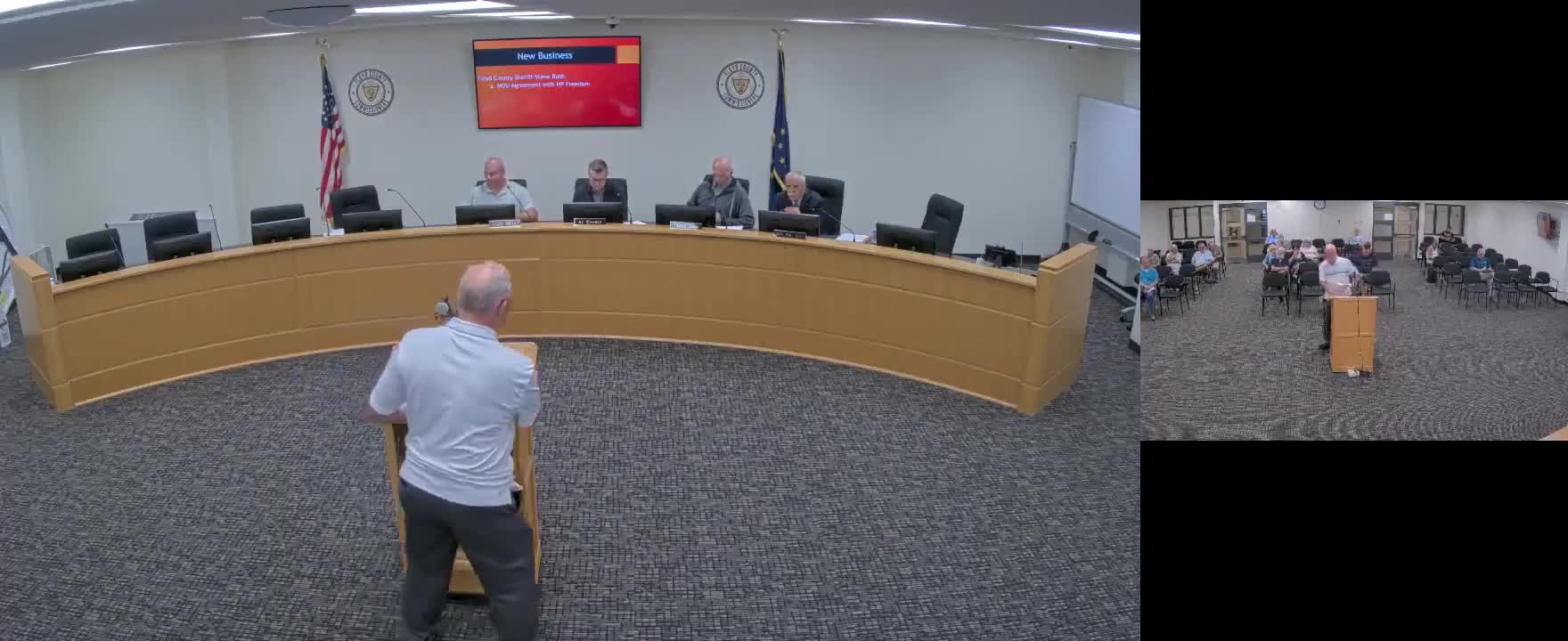 New road superintendent Sydney Maine introduced to commissioners