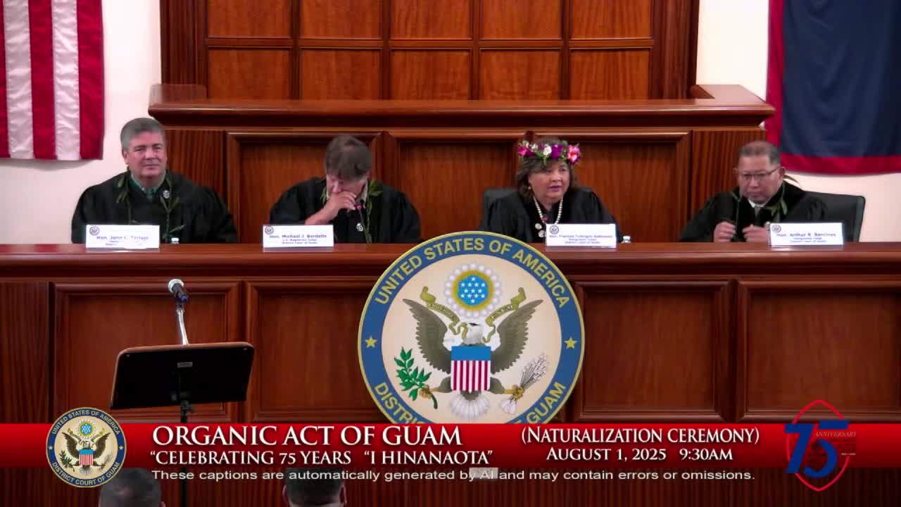 Guam Celebrates 62 New Citizens from The Philippines at Naturalization Ceremony