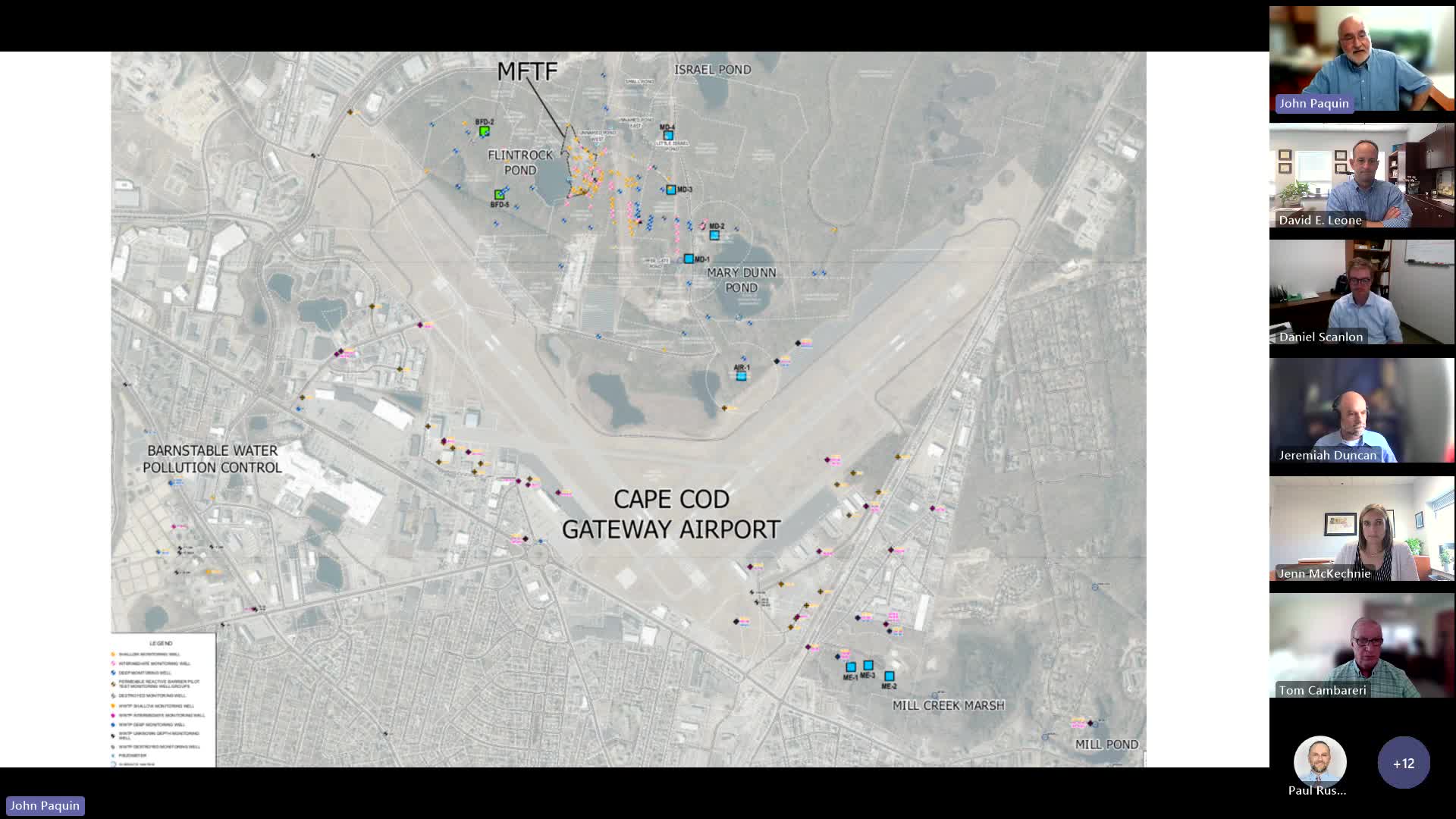 Geologists Map Groundwater Flow and Install New Wells Near Airport Site