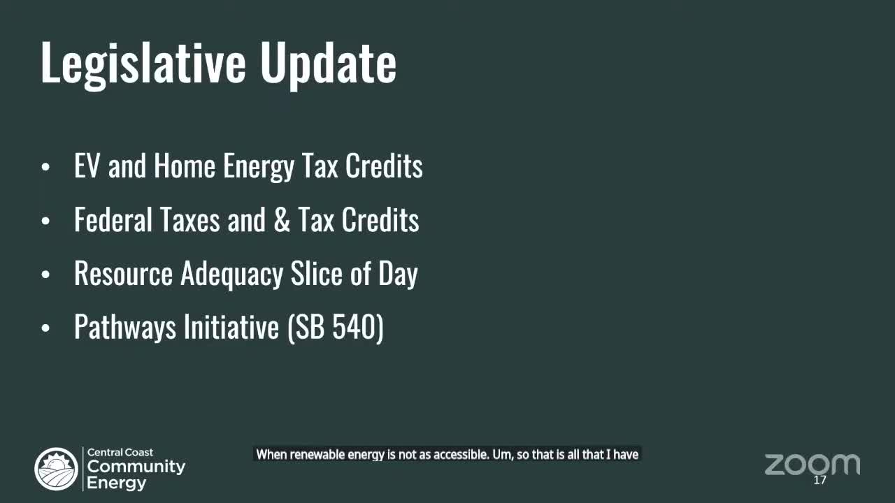 Council Member Funk Questions 3CE Enrollment Challenges for Solar Customers in Atascadero