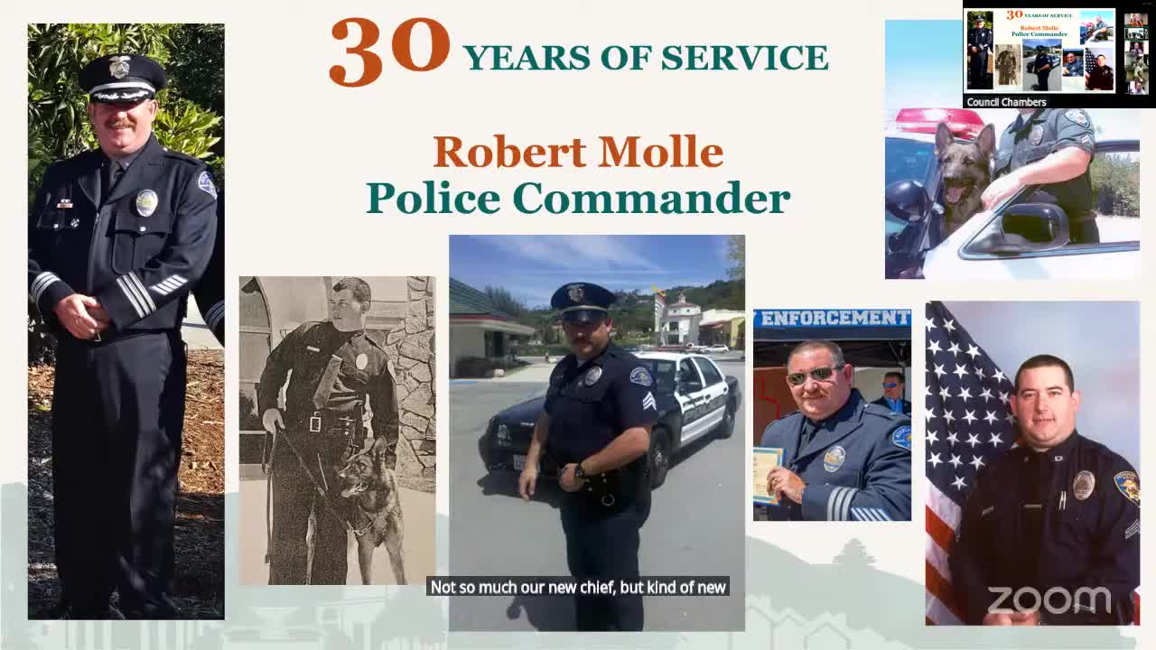 Atascadero Honors Bob Molay for 30 Years of Dedicated Service