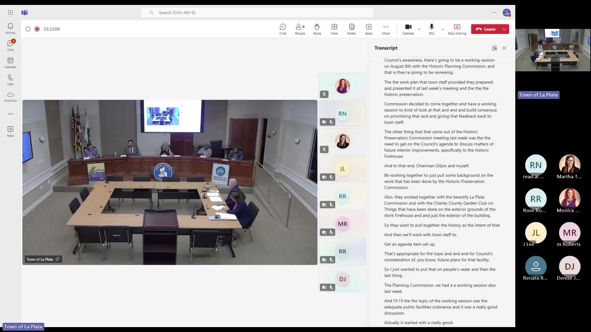 La Plata Town Council discusses staff bonuses and stormwater project priorities