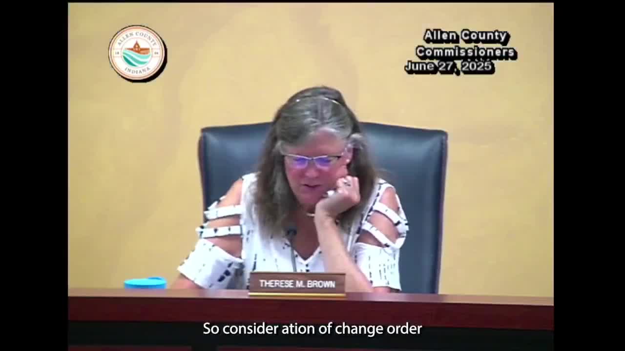 County approves multiple highway change orders, tank replacements and right‑of‑way services