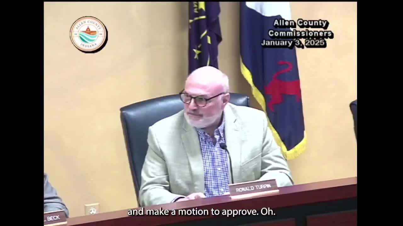 Commissioners approve second reading on an unspecified matter