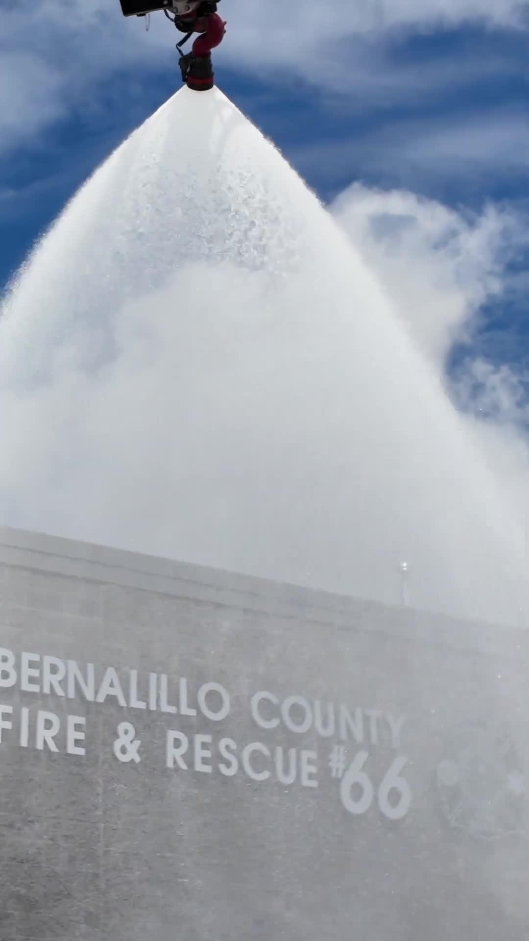 Fire apparatus "wet down" ceremony honors mutual aid tradition in Bernalillo County