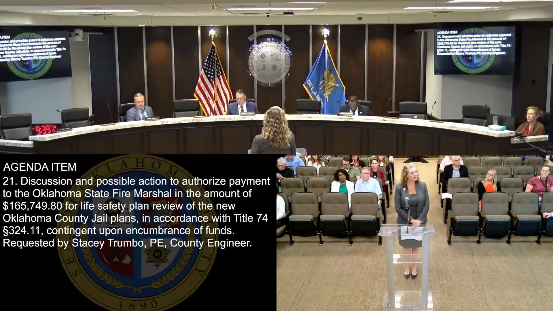 Commissioners approve State Fire Marshal plan-review contract despite concern over $165,000 expenditure