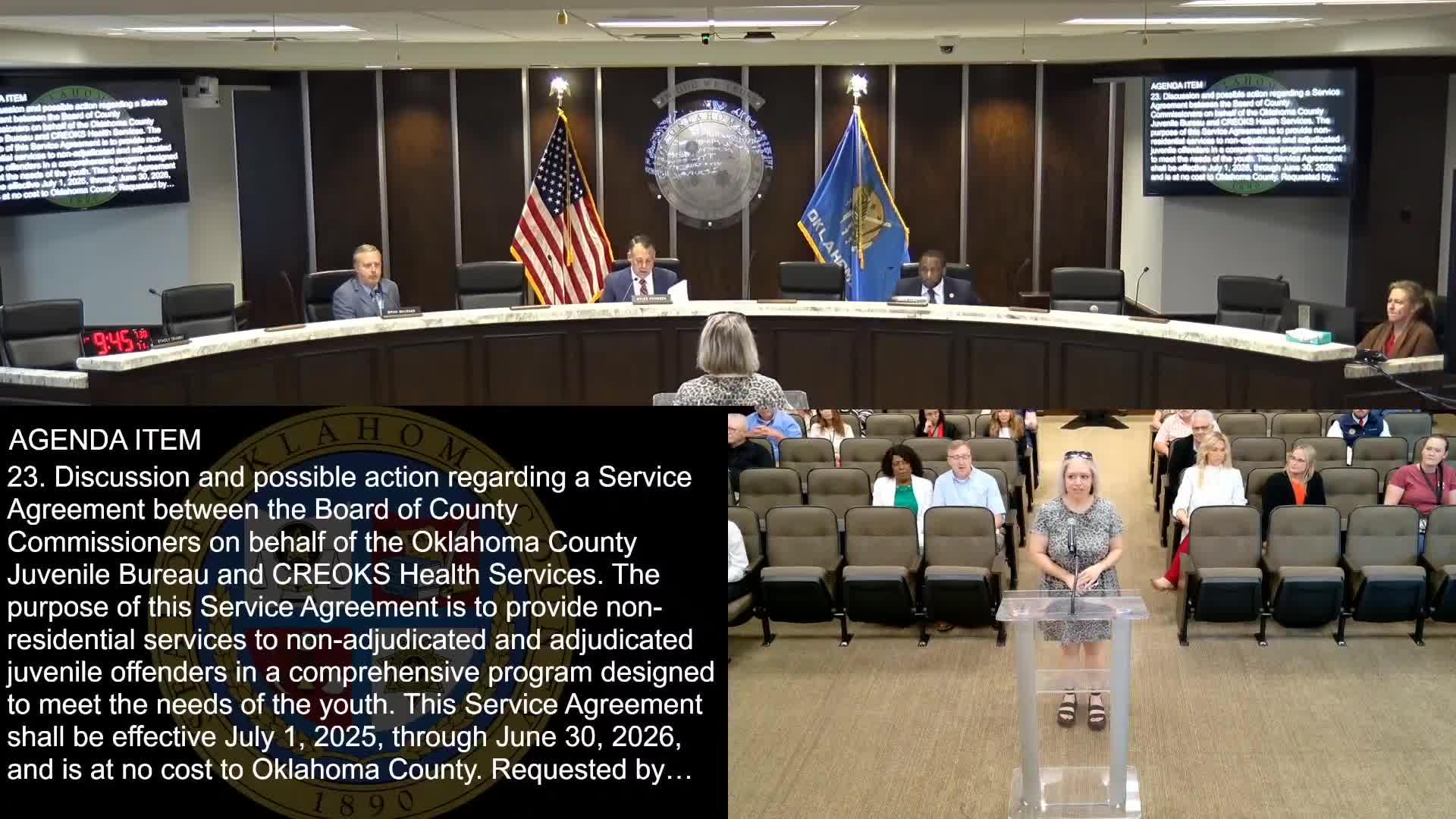 Board approves new agreement with CRE Oaks Health Services to provide behavioral programs for juveniles