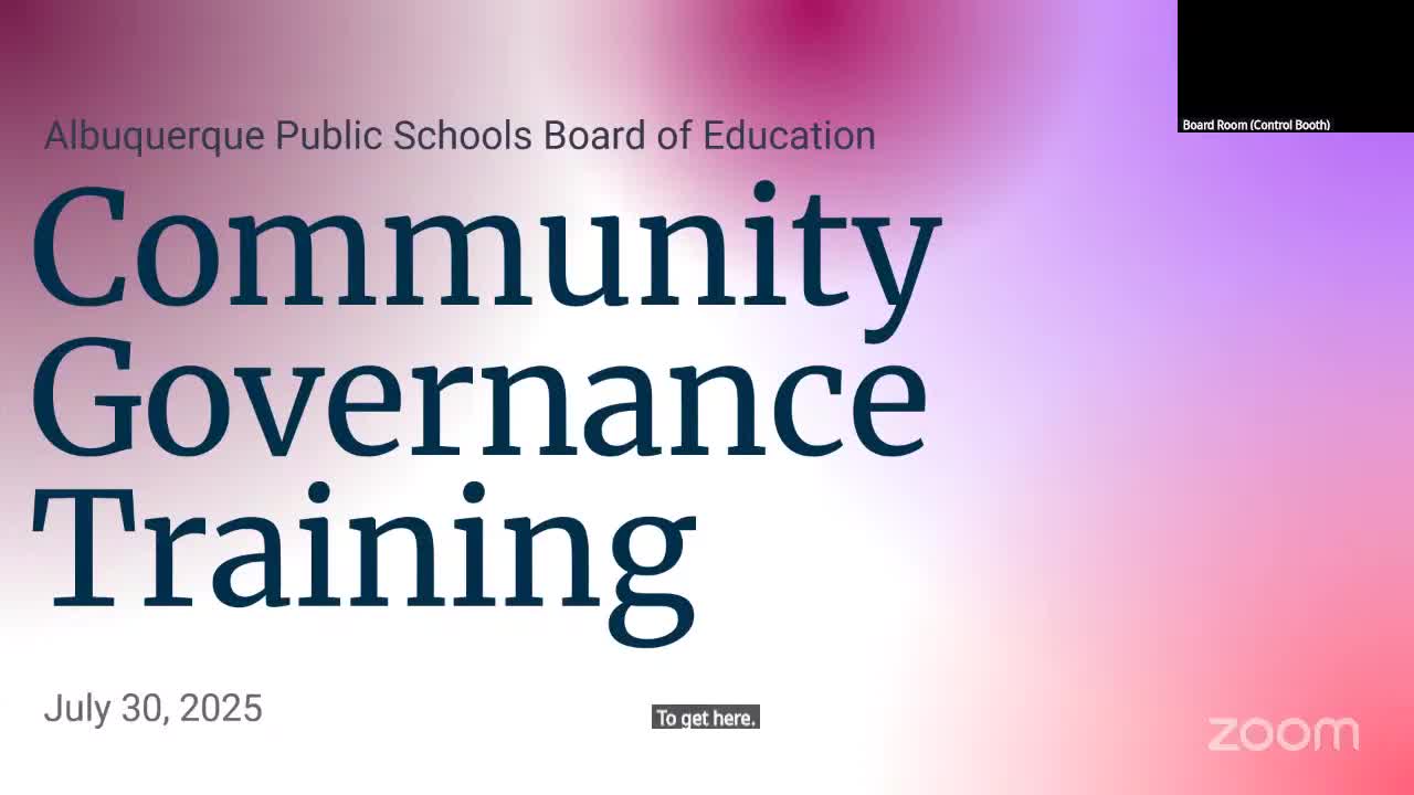 Albuquerque Public Schools Board Discusses Purpose and Effectiveness in Community Meeting