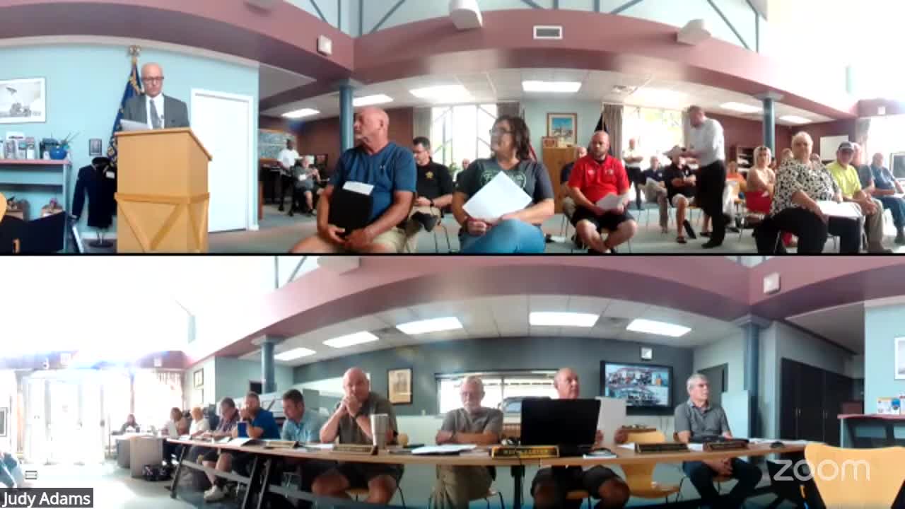 Commissioners approve local income‑tax allocations for townships and fire district