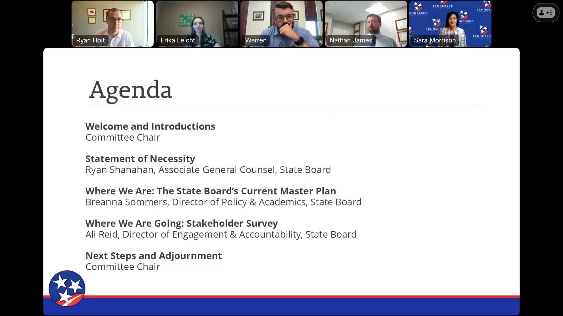 State Board strategic planning committee approves statewide stakeholder survey, sets timeline for master plan update