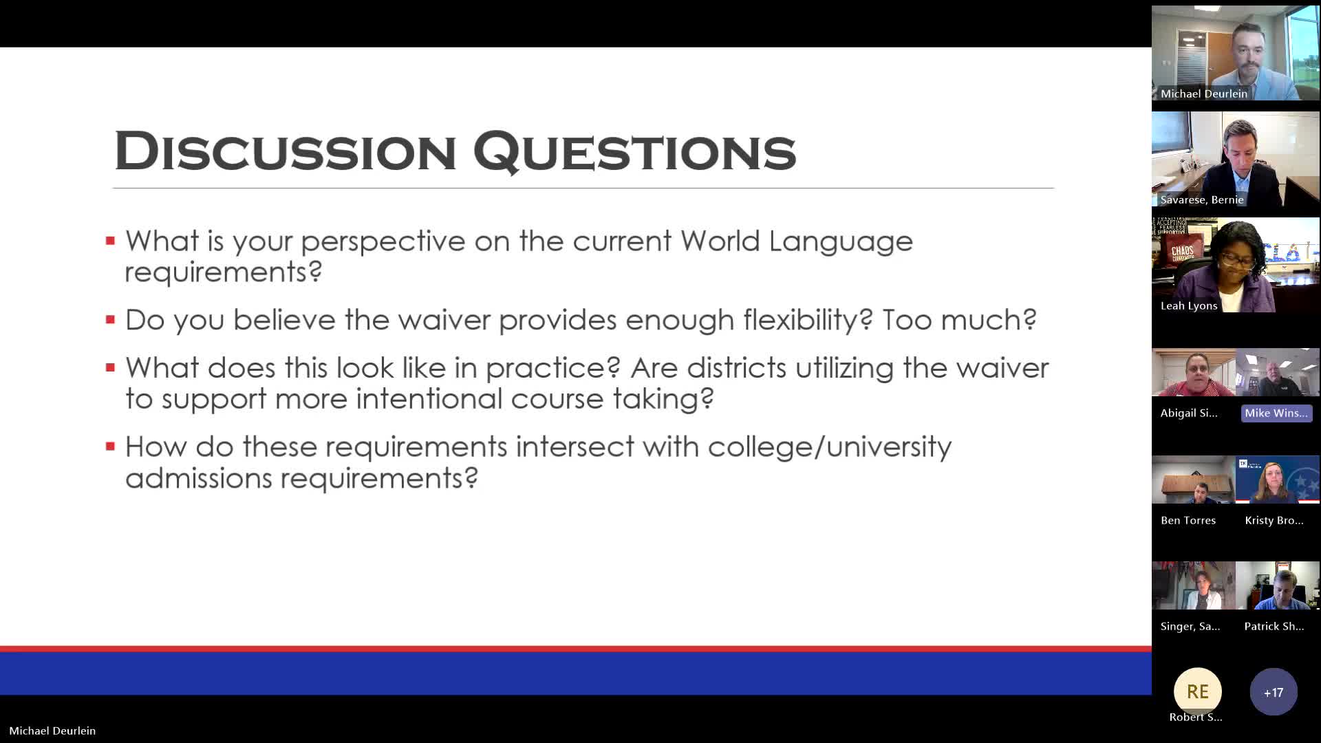 Tennessee Education Leaders Discuss World Language and Computer Science Graduation Requirements