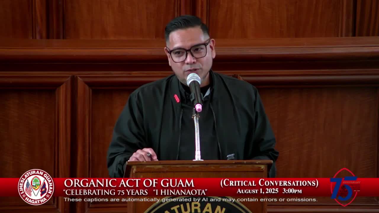 Guam panel marks 75th anniversary of Organic Act, urges public education on political-status options