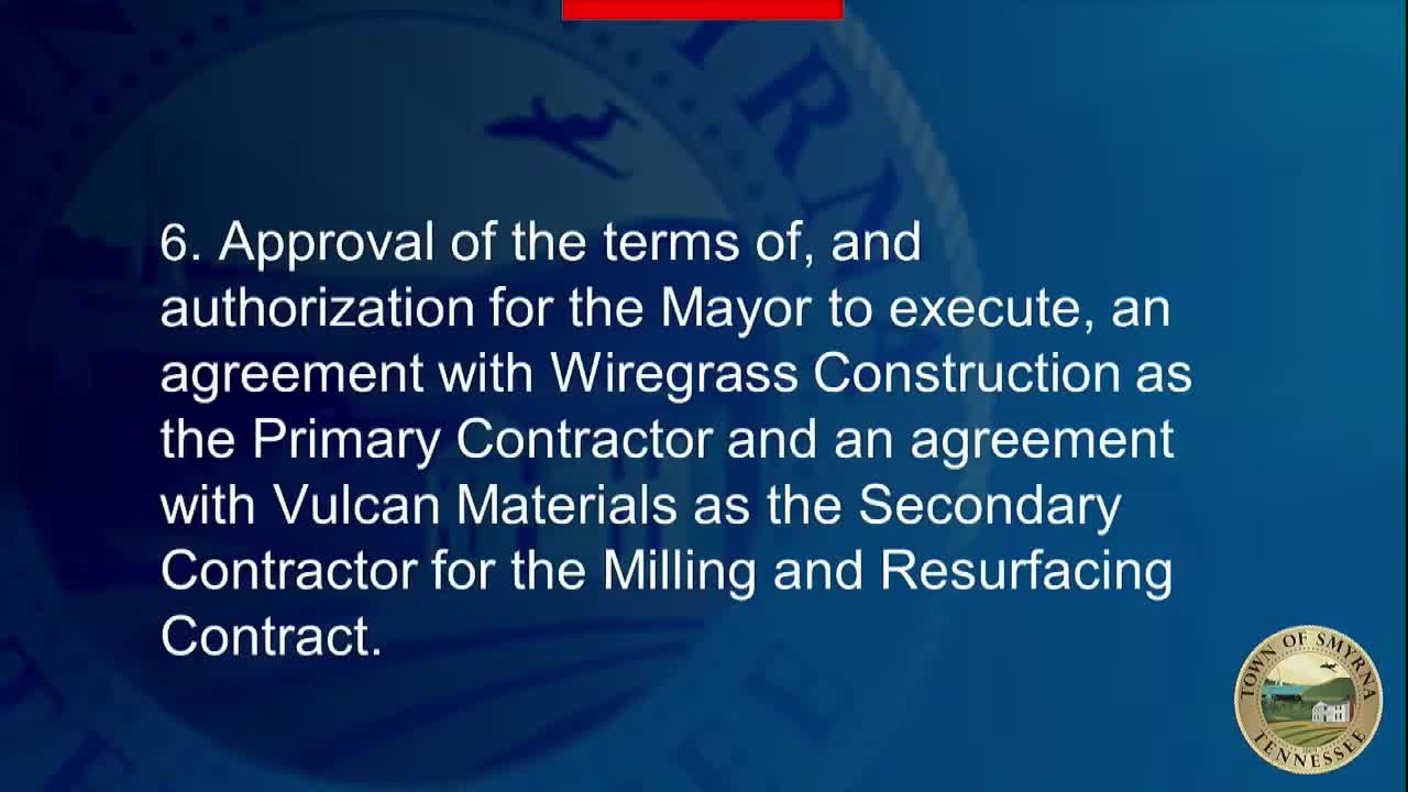 Council discusses $1.9 million milling and resurfacing bid; two-contractor approach adopted