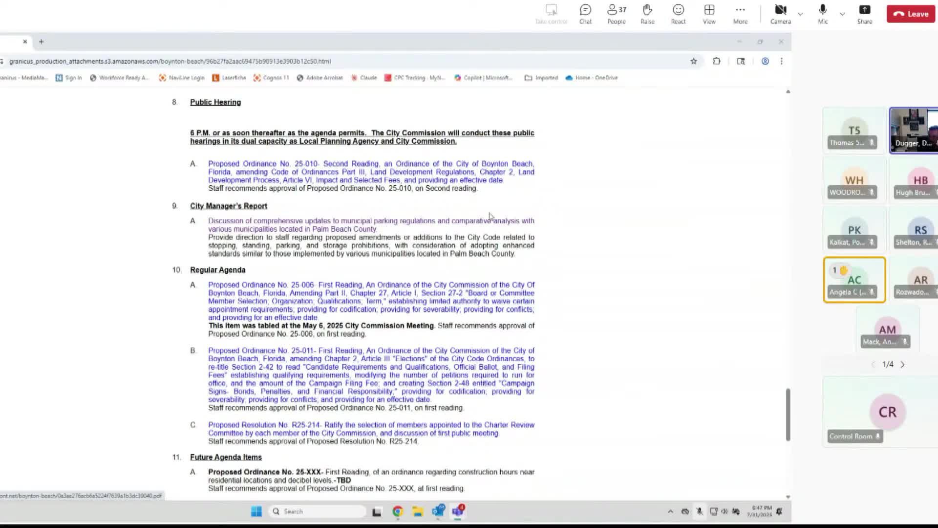 Commission discusses stricter parking enforcement and temporary permits for special events amid East-side complaints