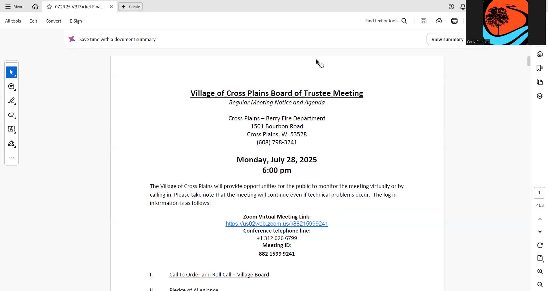 Cross Plains board authorizes bid documents for new village hall and police station; bid review slated for August