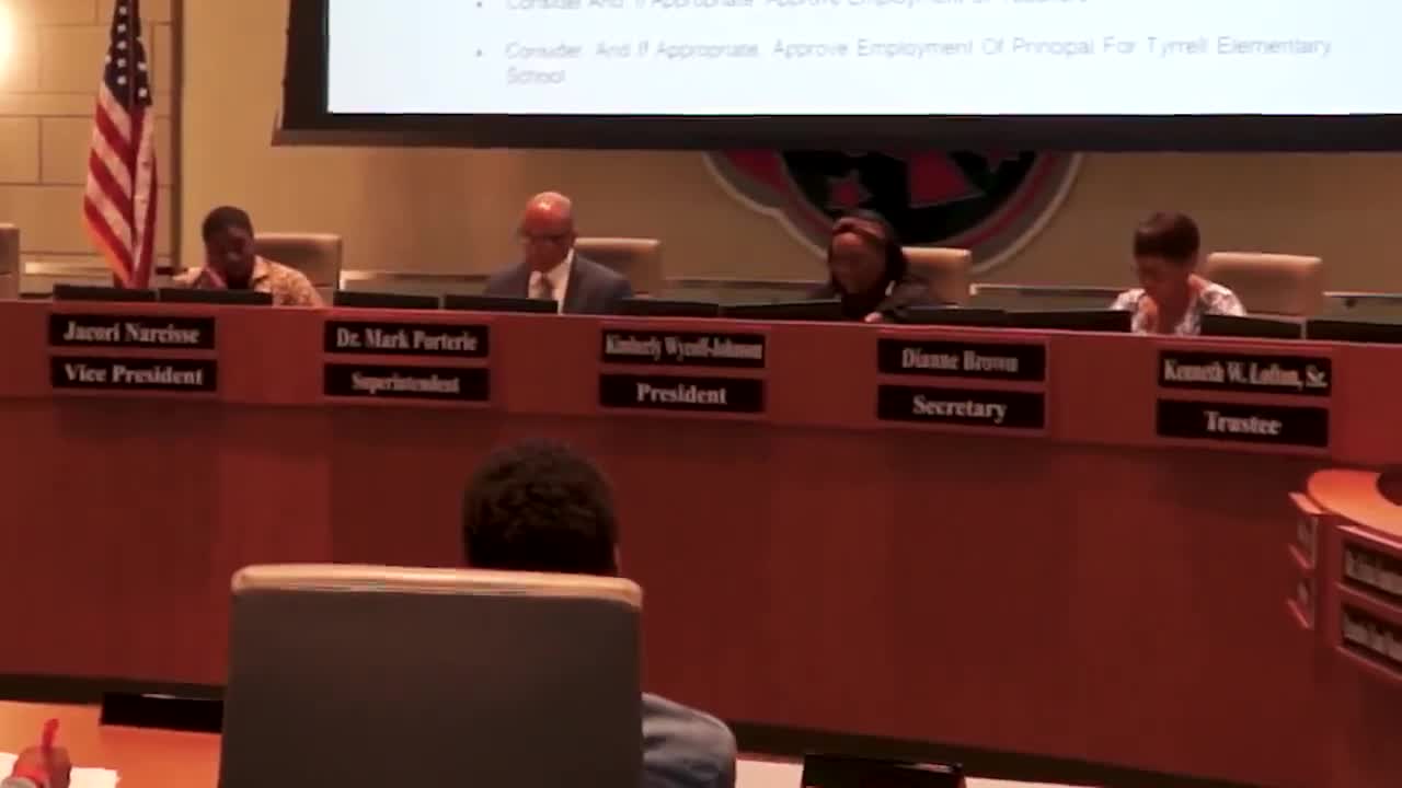 Port Arthur ISD board approves certified teacher hires and several administrative appointments by voice vote