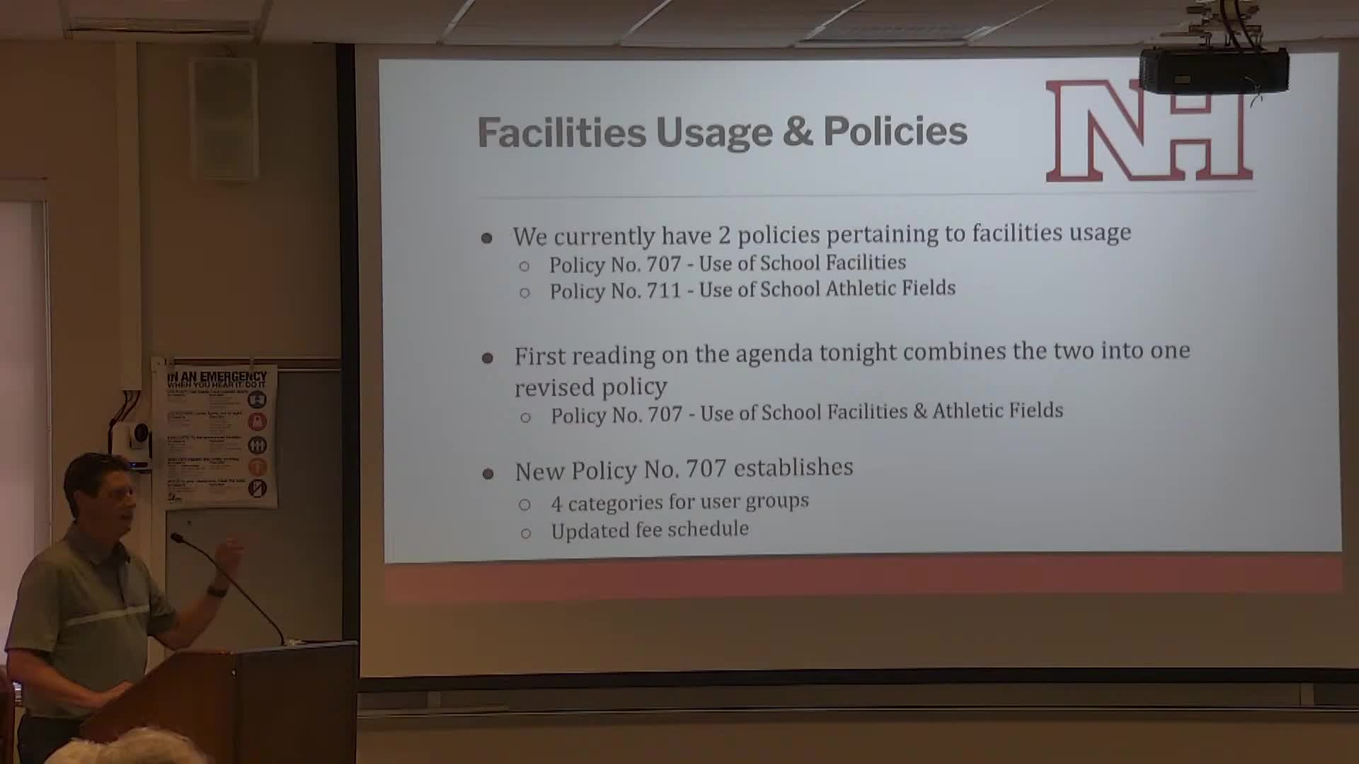 Board backs merged facilities policy, new fee schedule and season agreements for youth sports