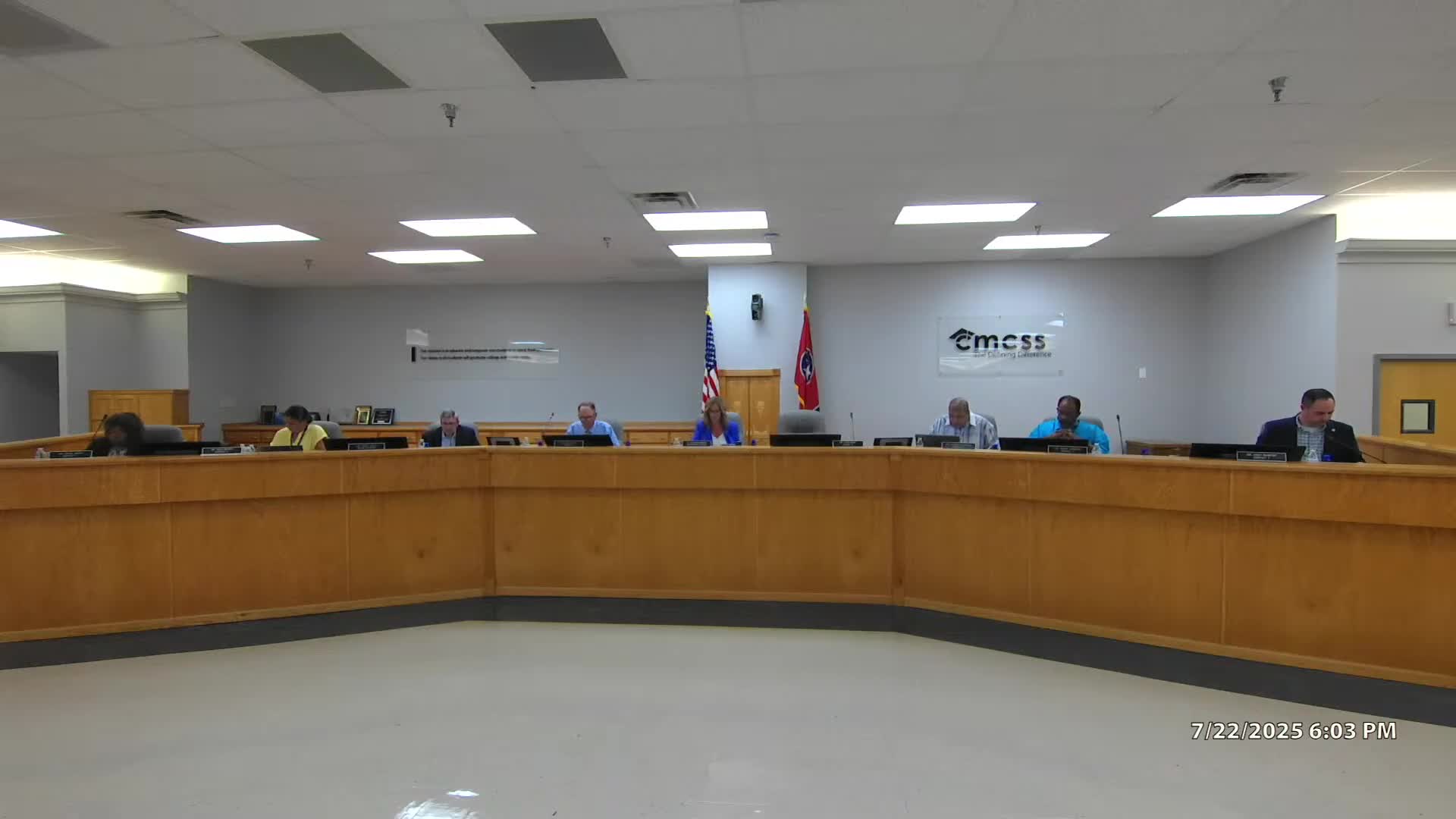 School board accepts executive limitations on asset protection and emergency succession