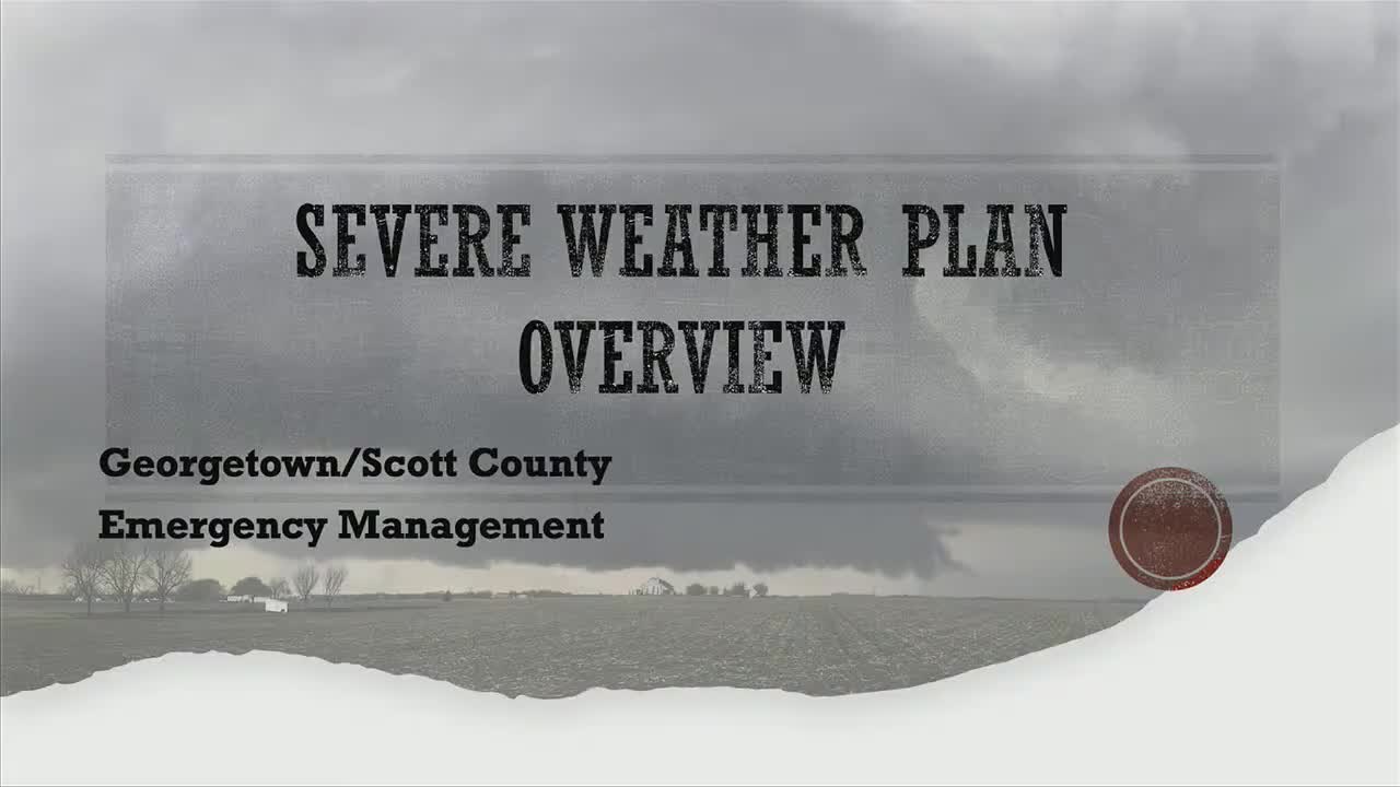Emergency management outlines severe-weather plan, debris contracts and points-of-distribution for large storms