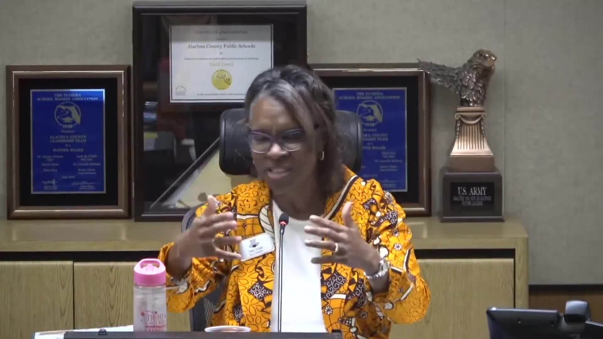 School Board Speakers Rally Support for Doctor Sarah Rockwell Amid Controversy