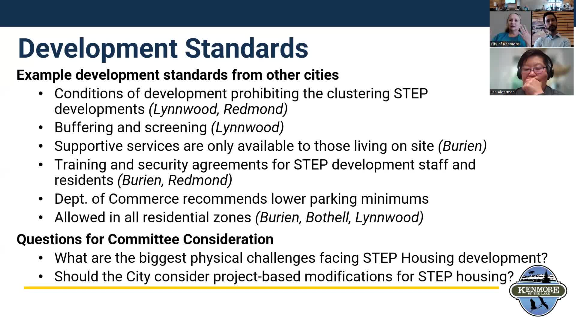 Advisory committee reviews code, permitting and design options for permanent supportive housing