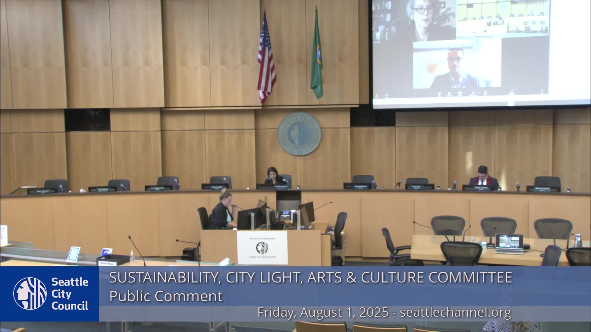 Seattle City Light proposes lower 2026–27 conservation target; committee amends report attachment and postpones final vote to Sept. 5