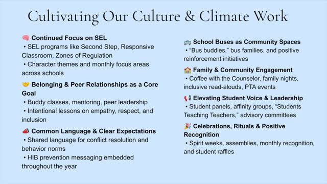 District Emphasizes Conflict Resolution and Community Engagement in Upcoming School Year