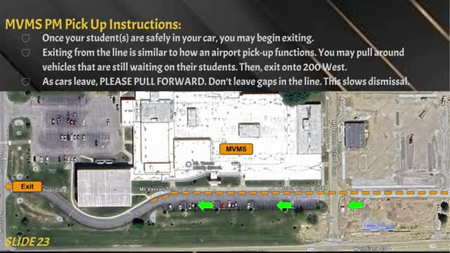 High School Implements New Car Rider Pickup Procedures for Student Safety