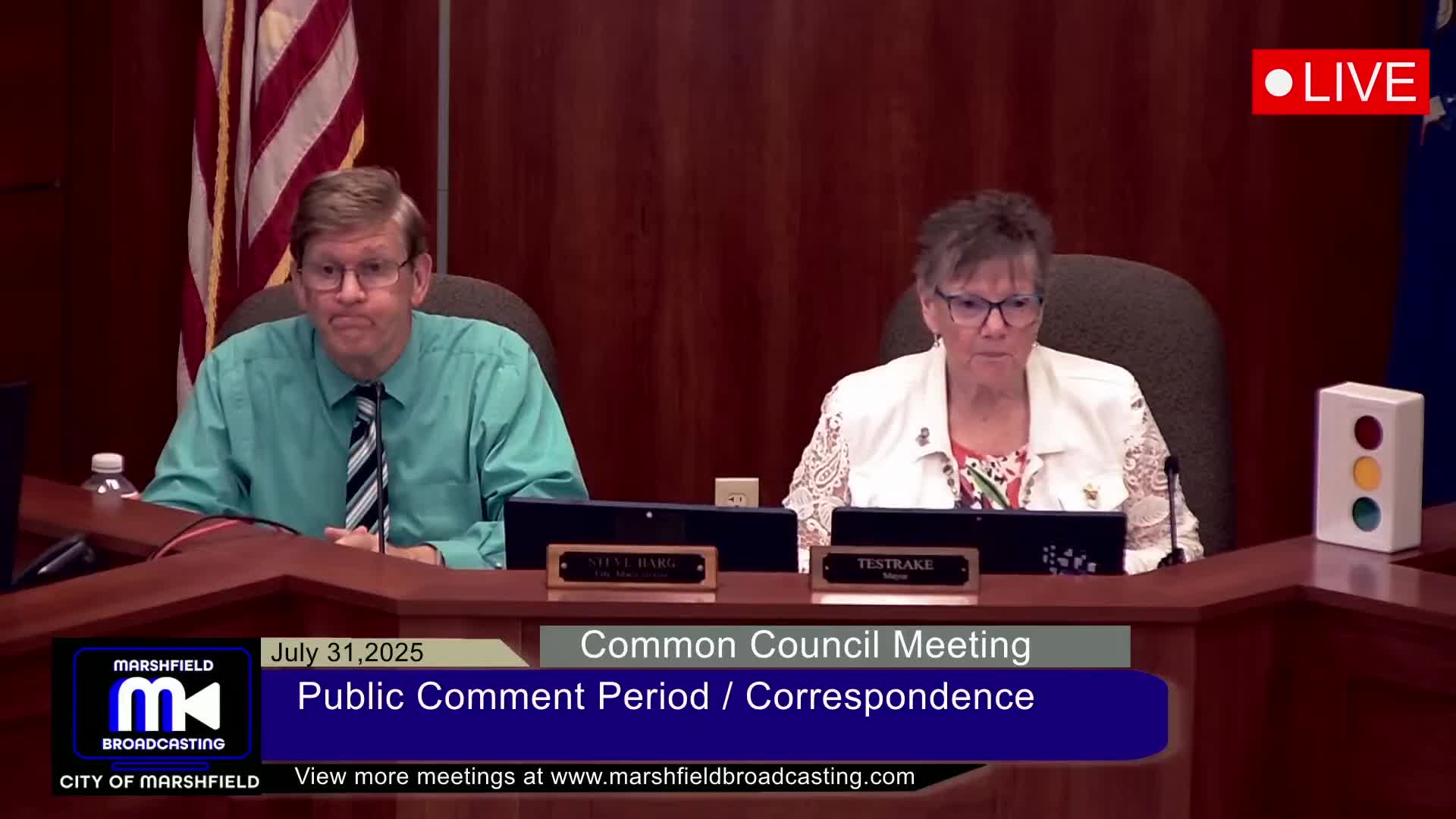 Marshfield council reviews 2026–30 capital improvement plan, approves amendment removing airport runway from long-term debt