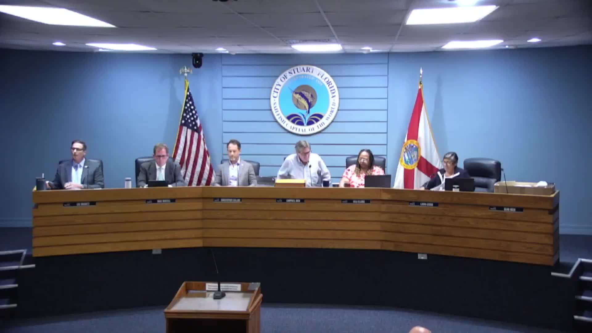 Stuart commissioners transmit ordinance to rescind ZIP changes tied to SB 180 amid calls to join lawsuit