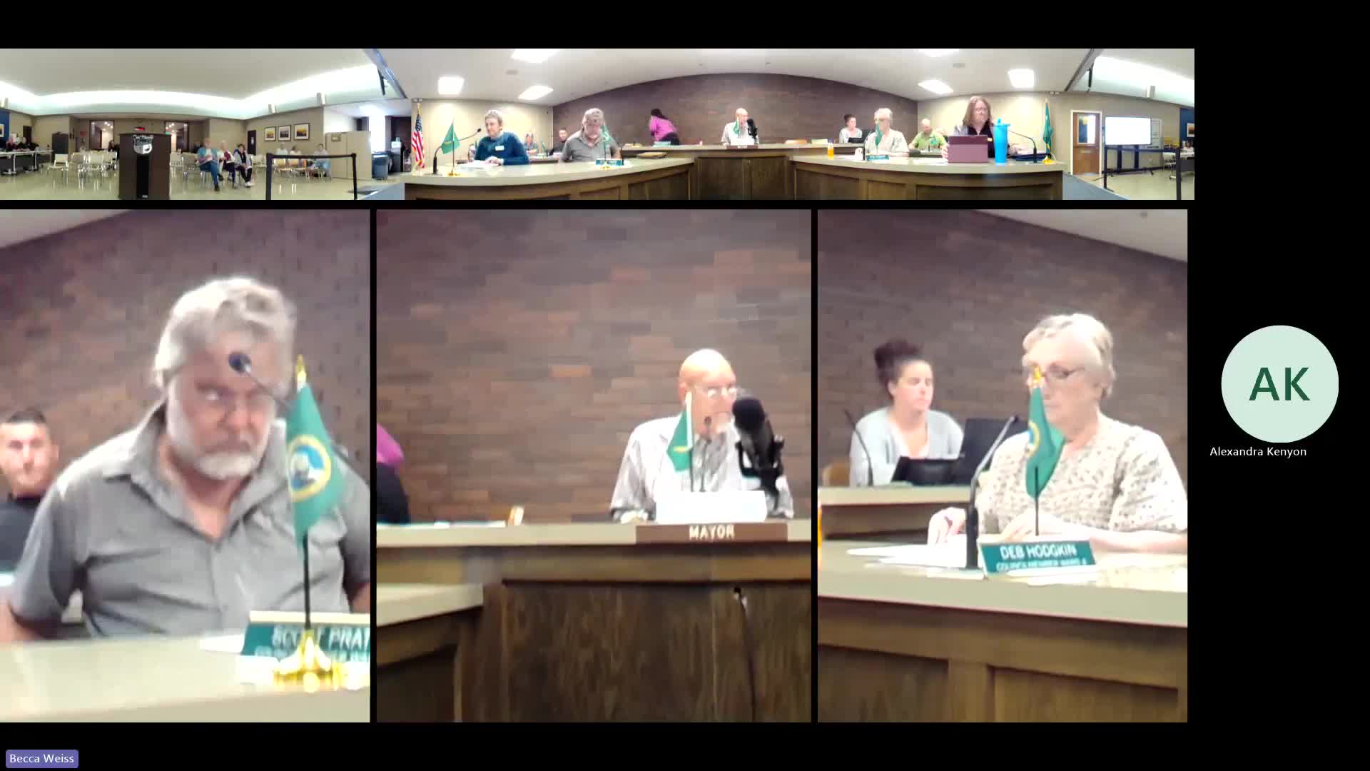 Council enters executive session under RCW 42.30.110 to discuss litigation risk