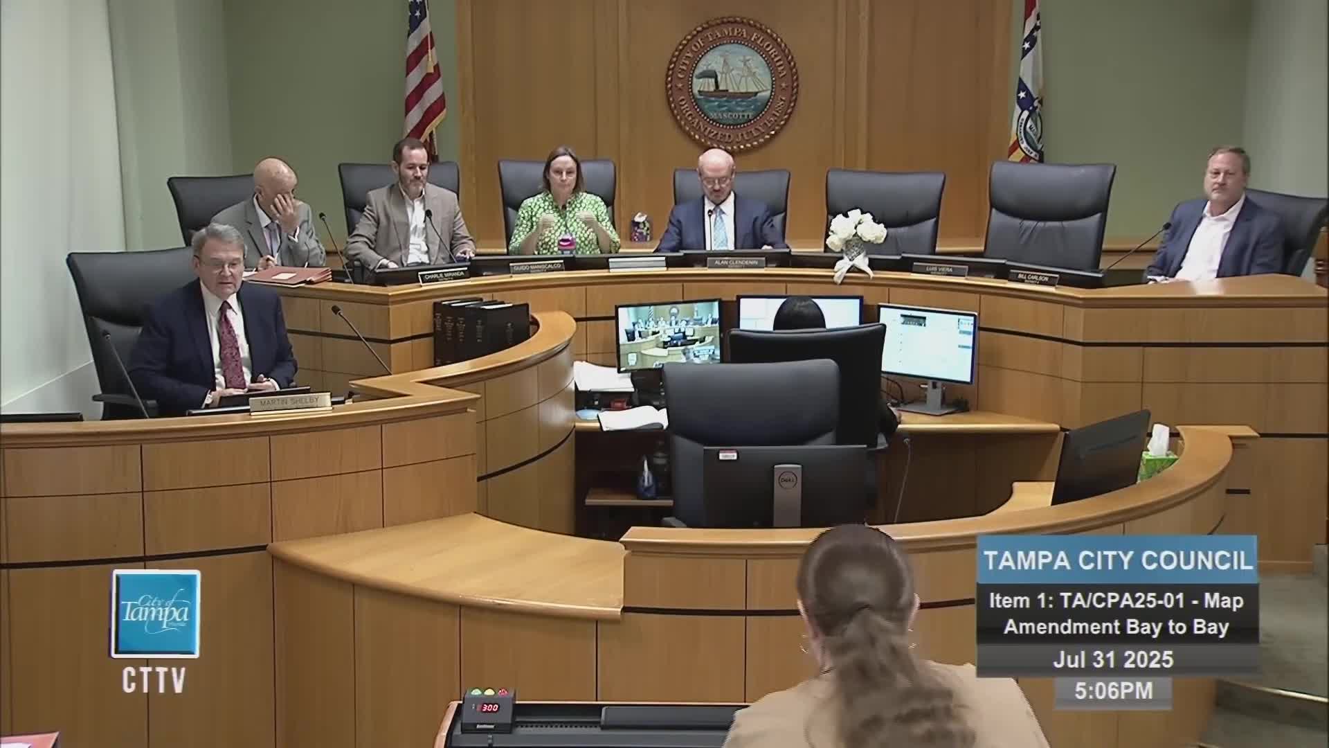 Tampa council approves first reading to change land‑use at 3606 West Beta Bay Blvd.