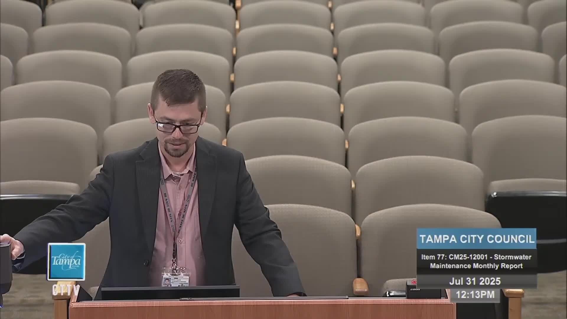 Council schedules special stormwater workshop after residents press for maintenance and funding clarity