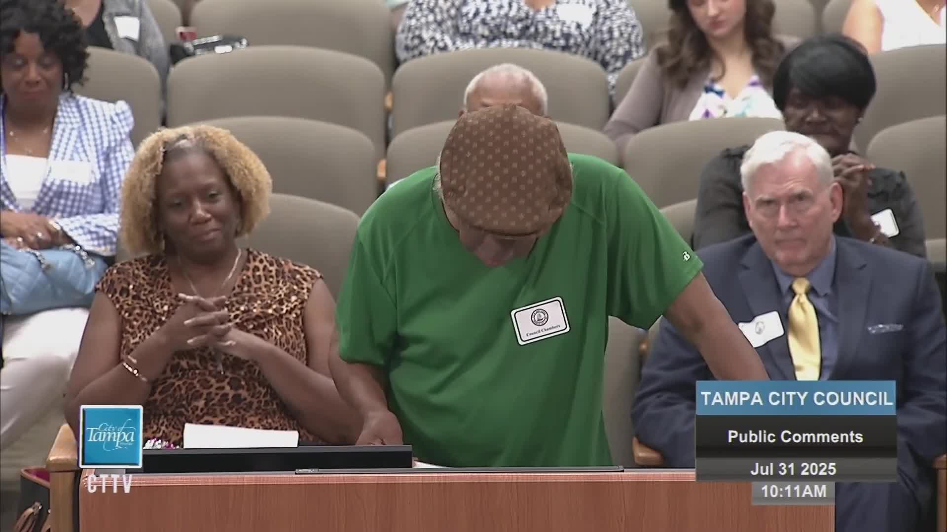 Outreach Pastor Jacqueline Coffey Leaks Addresses Sulphur Springs City Council Meeting