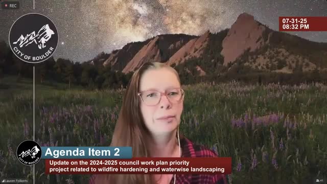 City Council Discusses Juniper Planting Restrictions in Wildfire-Prone Areas