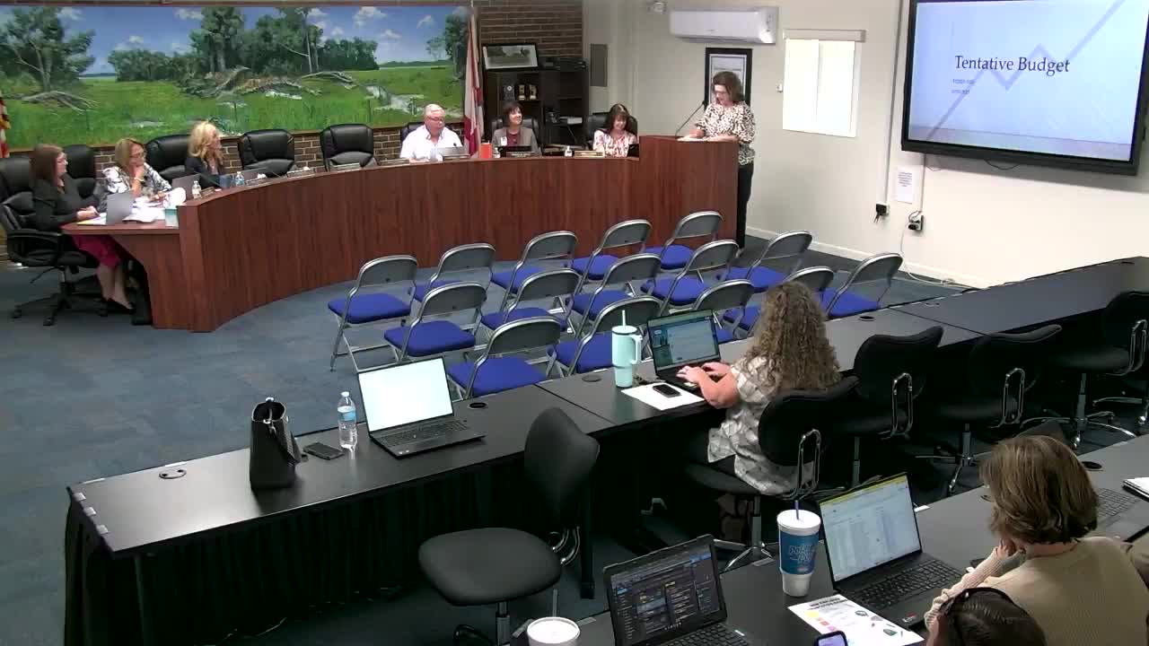 Board adopts tentative 5.332 millage rate and tentative budget amid enrollment decline and scholarship losses