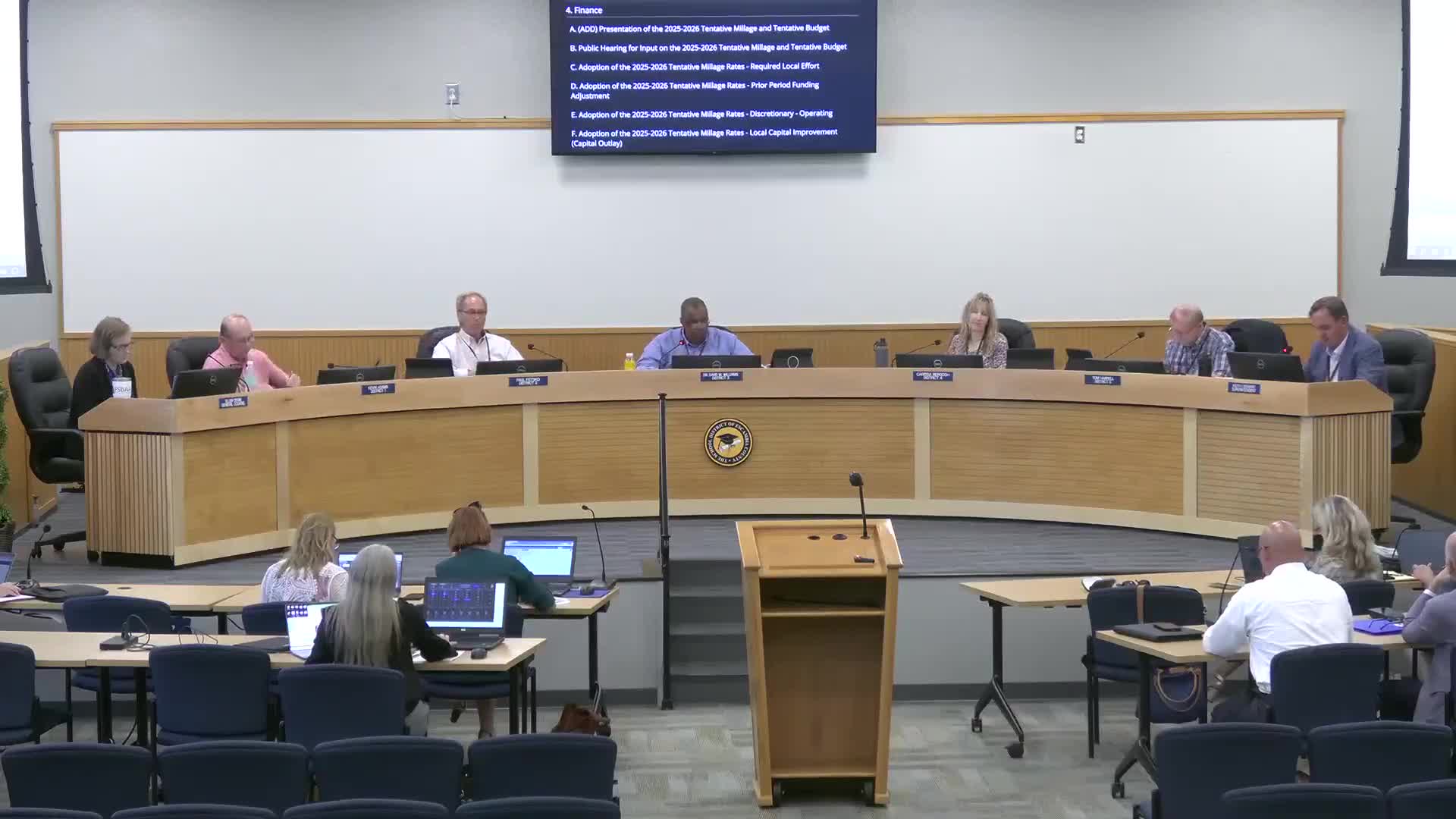 Escambia school board adopts tentative 2025-26 millage, $856.1 million tentative budget after heated debate