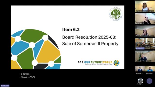 Bellevue board approves sale of Somerset property to speed fund-balance recovery under state "binding conditions"