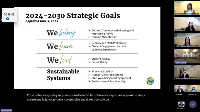 Bellevue School District Board Approves Comprehensive 2025-2026 Annual Plan