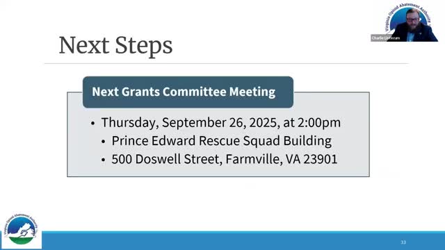 Grants Committee Approves 2024-2025 Awards in Farmville Meeting